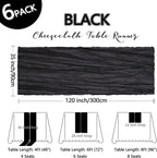 6 Pack Black Halloween Table Runner Cheesecloth 10Ft Gauze Cheese Cloth Table - Image 2