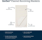 Gerber Unisex Baby 100% Cotton Flannel Receiving Blankets 30x30 Inches - Image 6