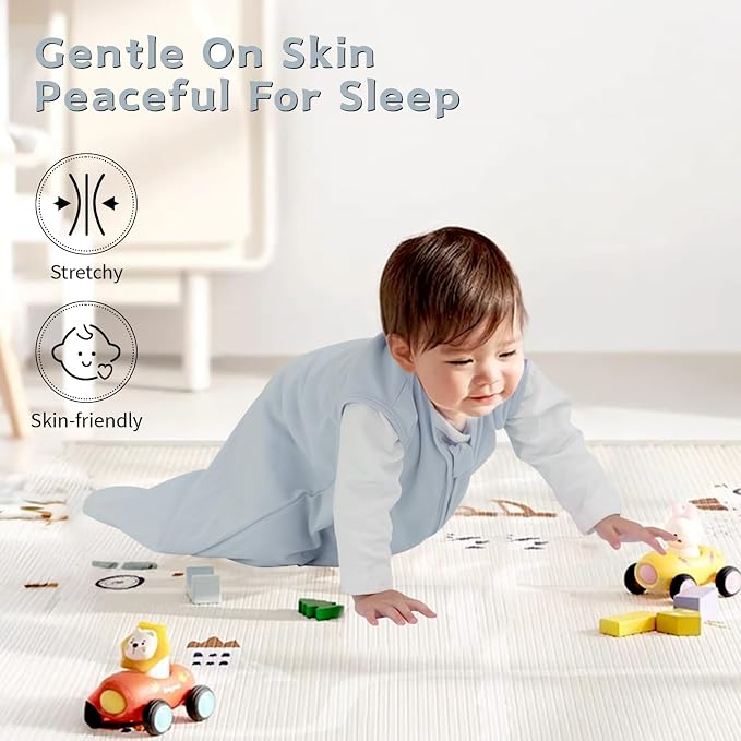 Baby Sleep Sack 12-18 Months Baby Wearable Blanket 100% Cotton TOG 0.5 2-Way - Image 7