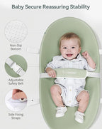 COMOMY Baby Changing Pad with Wipeable & Waterproof PU Cover, Contoured Diaper - Image 4