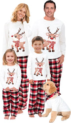 Awoscut Christmas Family Matching Pajamas Christmas Pjs Holiday Nightwear - Image 7