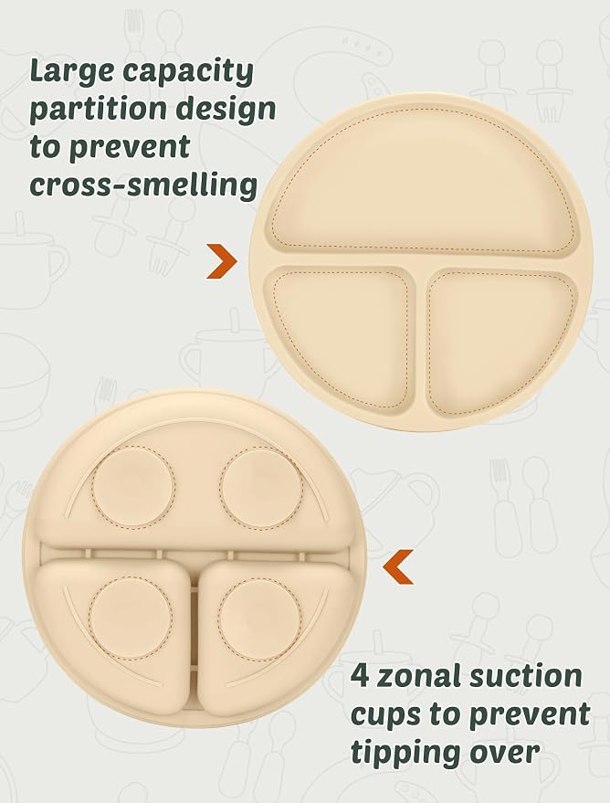 Silicone Baby Feeding Set, Eating Essentials Utensils - Image 5