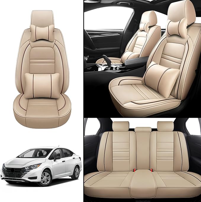 Car Seat Covers for Nissan Car Versa 2007-2025 | 5-Seats Seat Covers, - Image 2