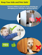 Child Proof Refrigerator Lock, 4 Sets Fridge Locks - Image 5