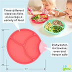 Silicone Easy Scoop & Hold Plate Set - Image 3