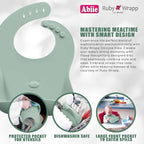 Abiie Ruby Wrapp Silicone Bibs for Babies - Image 3