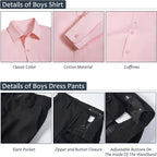 Boys Suits Formal Dress Vest and Pants Set - Image 5