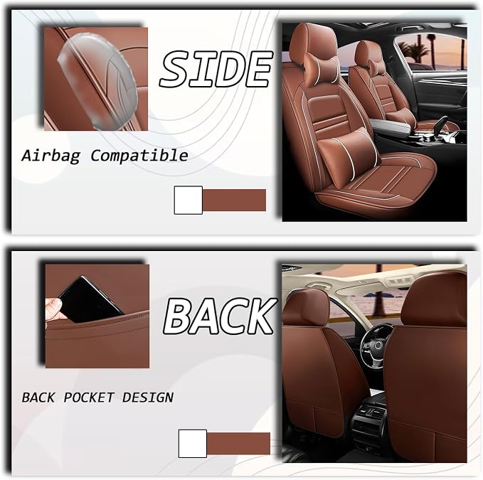 Car Seat Covers for Equinox 2005-2025 | 5-Seats Seat Covers, Waterproof Seat - Image 6