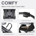 INFANS Ultra-Compact Fold Airplane Ready Travel Stroller, One-Hand Gravity Fold - Image 7