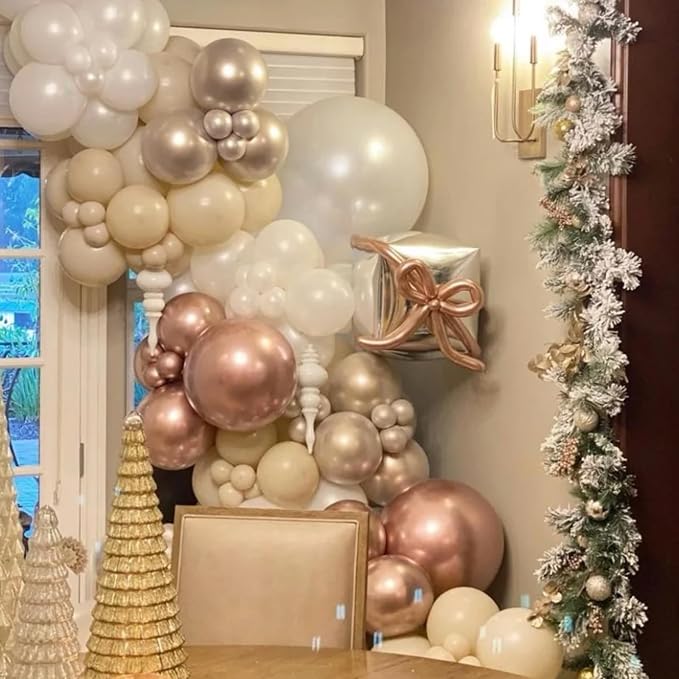 90pack Rose Gold Balloons Different Size 18/12/10/5 Inch Rose Gold Balloon - Image 5