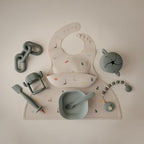 mushie Silicone Baby Bib | Adjustable Fit Waterproof Bibs - Image 7