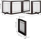 Vantas Folding Pet Gate 96" Wide, Freestanding Wire Pet Gate, Pet Puppy Safety - Image 6