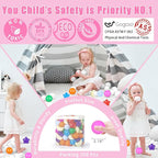 GOGOSO Ball Pit Balls Stars Moon Shapes Plastic Pitballs - Image 2