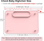 2 Pack Baby Silicone Mat, with Suction Base and 8 Stretchable Straps, Seposeve - Image 6