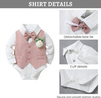 SANMIO Baby Boy Clothes Suits Infant Gentleman Outfit Collared Dress - Image 5