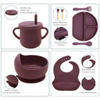 100% Silicone Baby Feeding Set, BPA Free Dishes - Image 3