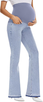 GLAMIX Women's Stretch Maternity Bootcut Jeans by GLAMIX