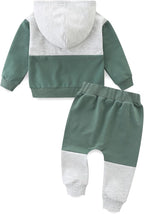 Baby Boy Outfits Short Long Sleeve Pants Clothes Set Spring Summer Hooded - Image 2