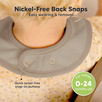 KeaBabies 8-Pack Organic Baby Bibs - Image 6