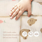2-Pack Muslin Nursing Cover for Baby Breastfeeding - Image 5