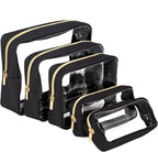 TSA Approved 5-Piece Diaper Bag Organizer Pouch Set Clear Waterproof TPU Kids by Remobia+Hicol