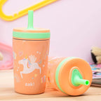 Zak Designs Unicorn Kelso Tumbler Set, Leak-Proof Screw-On Lid - Image 3