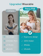 Paruu Hands Free Breast Pump P16, Wearable Breast Pump Electirc Portable - Image 6