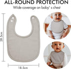 10 Pack Cotton Snap Bibs for Baby Boy Girl, Super Soft Drool Bibs for Teething - Image 6