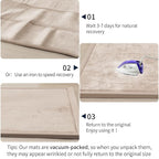 ACOMOPACK Baby Play Mat for Floor 1.3" Thick Memory Foam Play Mat 59"×71" Tummy - Image 6