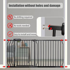Expandable Baby & Dog Gate 38.5-43.3 Inch, Tension Mounted Indoor Safety Gate - Image 5