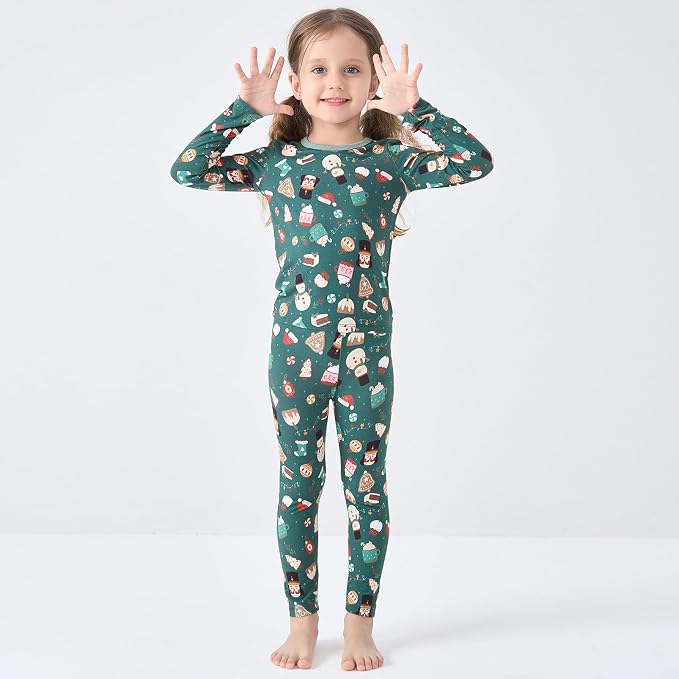 pureborn Baby Toddler Kids Viscose from Bamboo Pajamas Set Pjs 2pcs 18M-8Y - Image 2