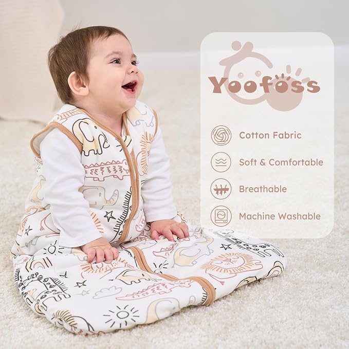 Yoofoss Baby Sleep Sack 0-6 Months, TOG 2.5 Baby Wearable Blanket - Image 2