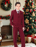 A&J DESIGN Boys 7-Piece Formal Suit Ring Bearer Outfit - Image 2