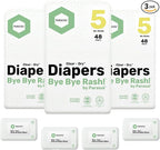 Parasol Clear+Dry Disposable Diapers and Clear+Pure Wipes Kit, RashShield by ParasolCo