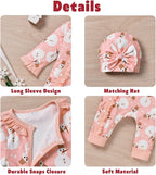 Aalizzwell Baby Girls Romper Outfit Fall Winter Clothes - Image 4