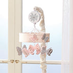 Lambs & Ivy Baby Blooms Pink Butterfly Musical Baby Crib Mobile Soother Toy - Image 6