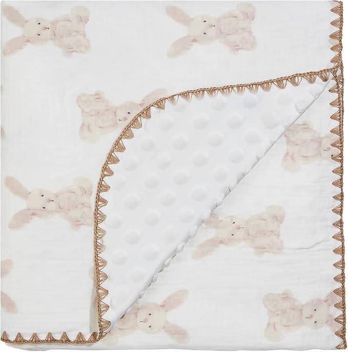 Baby Blanket Double Layer Cotton 40 x 40 Soft Receiving Blanket by Unknown