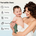 Muslin Baby Washcloths 6 Pack, 100% Cotton Wash Cloths - Image 5