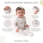 Bamboo Little Soft Baby Footie Pajamas, Baby Clothes, Newborn Sleepers - Image 2