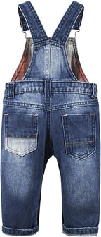 KIDSCOOL SPACE Baby Little Kids Cute Denim Embroidered Fashion Jean Overalls - Image 2