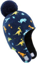 Baby Beanie Hat Pom Full Hood Hat Toddler Winter Hat Fleece Earflap Cap - Image 2
