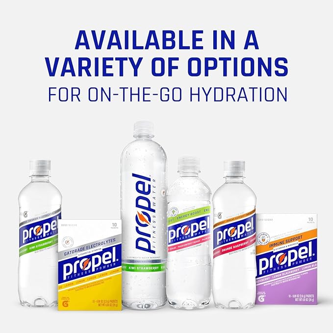 Propel Electrolyte Enhanced Water Drink Mix Powder Packets, Kiwi Strawberry - Image 5