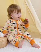 Bamboo Viscose Baby Convertible Footie Pajama, Zipper Pajamas - Image 7
