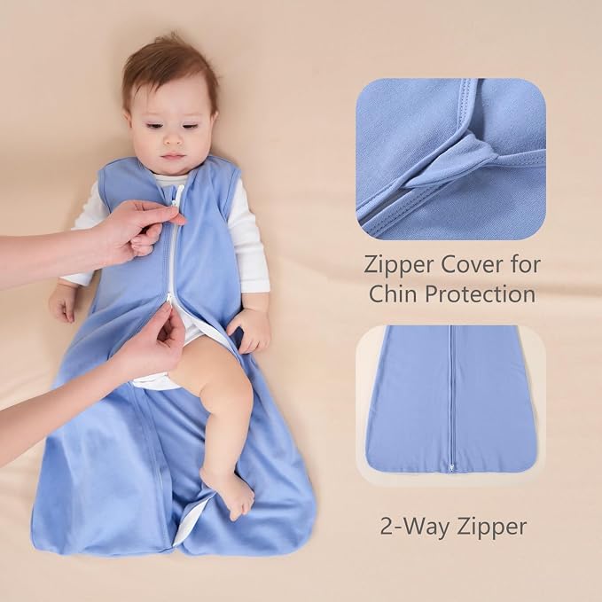 Baby Sleep Sack 0-6 Months, 100% Cotton Sleeping Sack - Image 3