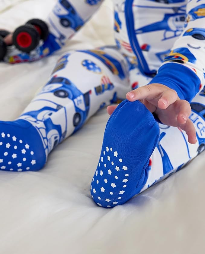 Bamboo Viscose Baby Convertible Footie Pajama, Zipper Pajamas - Image 4
