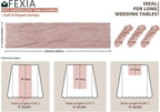 FEXIA 3 Pack Table Runner Dusty Pink Cheesecloth 35x120 Inches Spring Easter - Image 2
