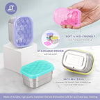 8oz Small Stainless Steel Snack Containers - Image 4
