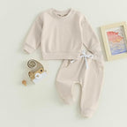 Fernvia Toddler Baby Girl Clothes 3 6 9 12 18 24 Months Fall Outfits Solid Long - Image 6
