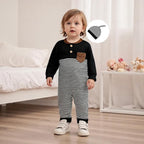 Kuriozud Newborn Infant Unisex Baby Boy Girl Clothes Button Romper Jumpsuit - Image 2