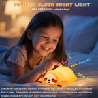 DREAMING MY DREAM Night Light for Kids, Squishy Sloth Night Light, LED Novelty - Image 3